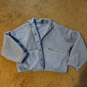 Free people inspired Sherpa button up size medium
